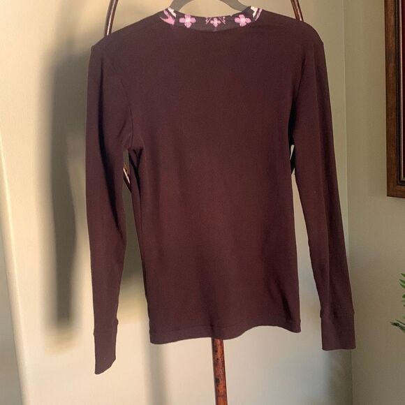 Tory Burch V Neck Henley Tee - Picture 5 of 6